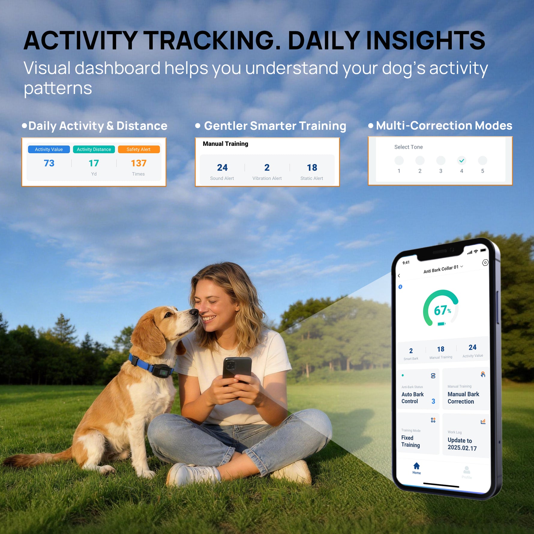 PetHey App-Based GPS Wireless Dog Fence F860 - F860_05