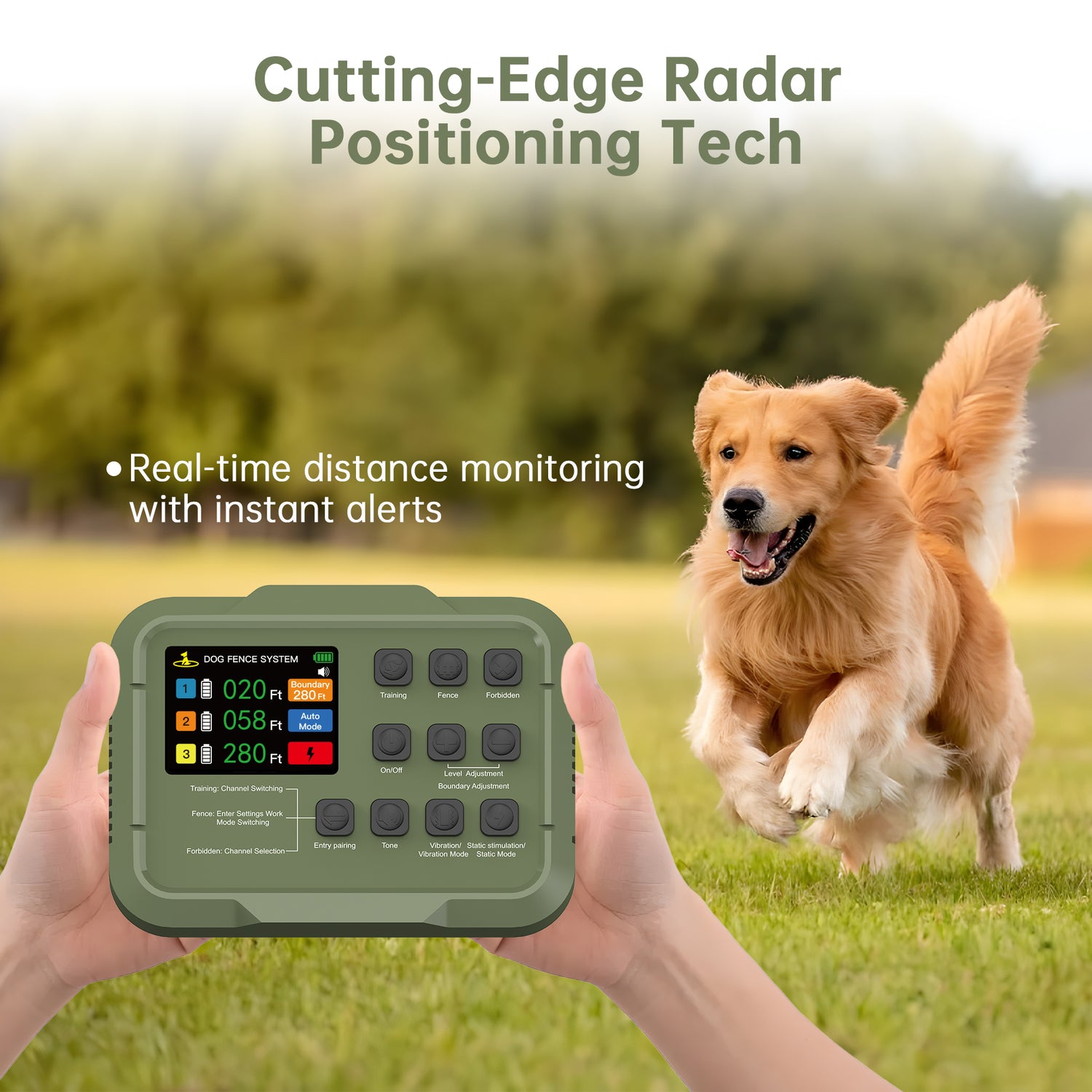 PetHey Radar Wireless Dog Fence with Training Mode | F910 Plus