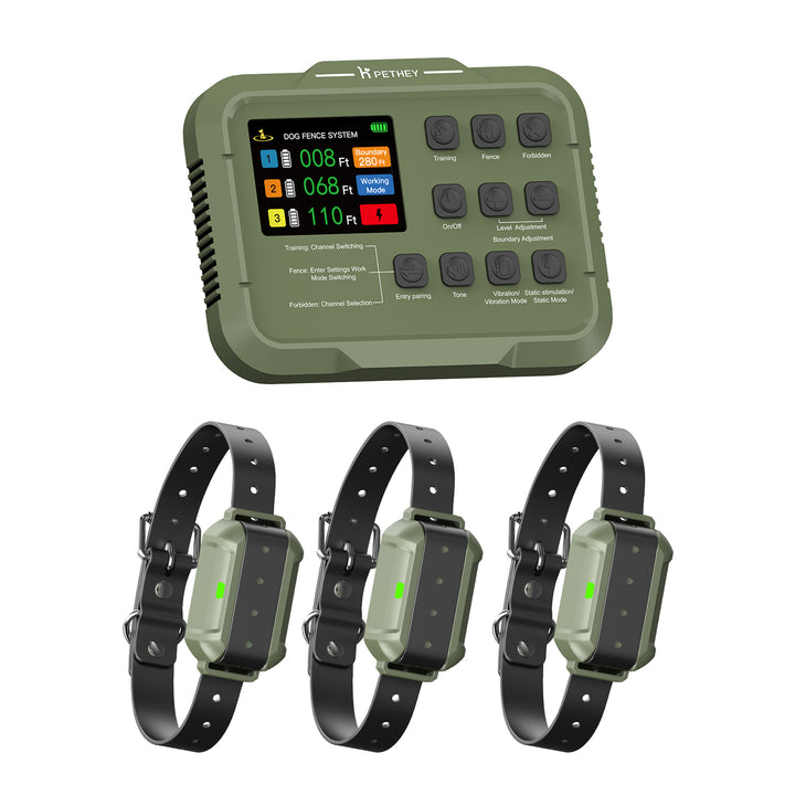 PetHey-Wireless-Dog-Fence-F910Plus-3Dog